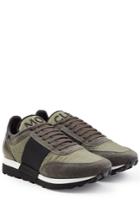 Moncler Moncler Sneakers With Suede And Fabric