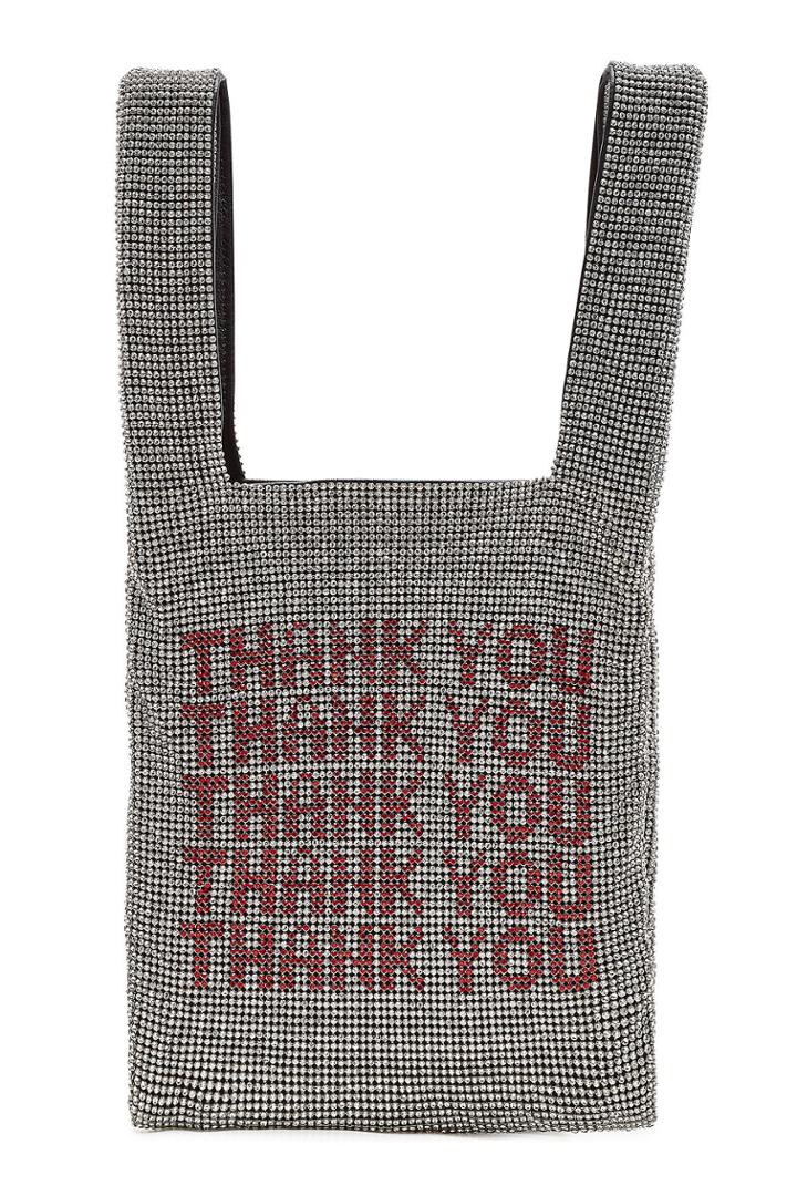 Alexander Wang Alexander Wang Crystal Wanglock Mini Dustbag With Leather Interior