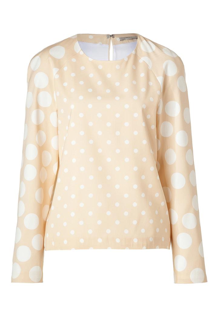 Hakaan Hakaan Nude/white Dotted Adonide Top