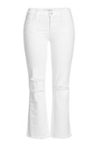 J Brand J Brand Cropped Flare Jeans With Distressed Detail