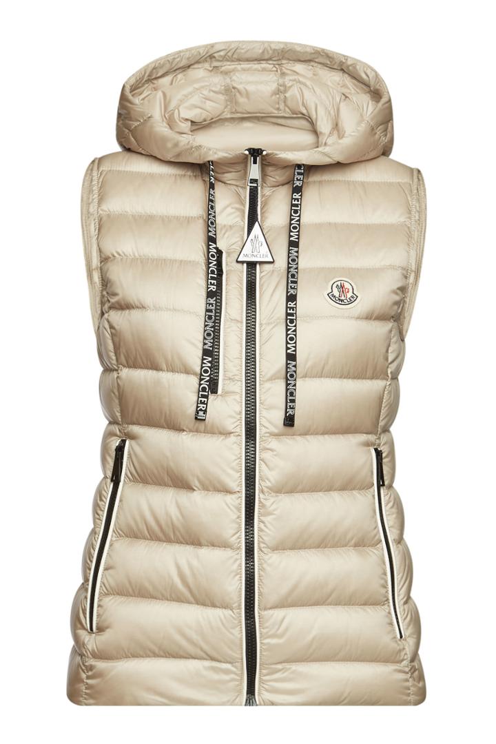 Moncler Moncler Sucrette Quilted Down Vest With Hood