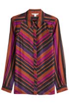 Diane Von Furstenberg Diane Von Furstenberg Printed Silk Shirt - Multicolored
