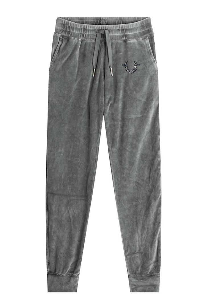 True Religion True Religion Velour Jogging Pants - Grey