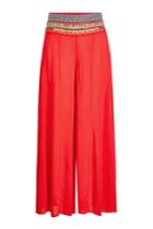 Ondademar Ondademar Hand Embroidered Wide Leg Pants
