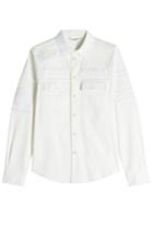 Valentino Valentino Cotton Shirt With Embroidery - White