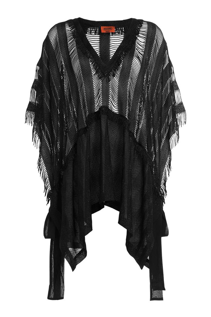 Missoni Mare Missoni Mare Crochet Knit Tunic Top - Black