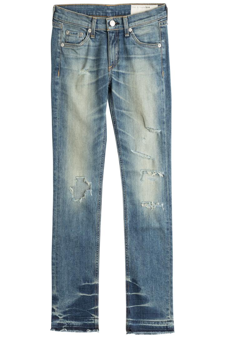 Rag & Bone Rag & Bone Cropped Jeans With Distressed Finish - None