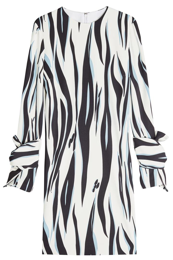 Victoria Victoria Beckham Victoria Victoria Beckham Printed Crepe Dress
