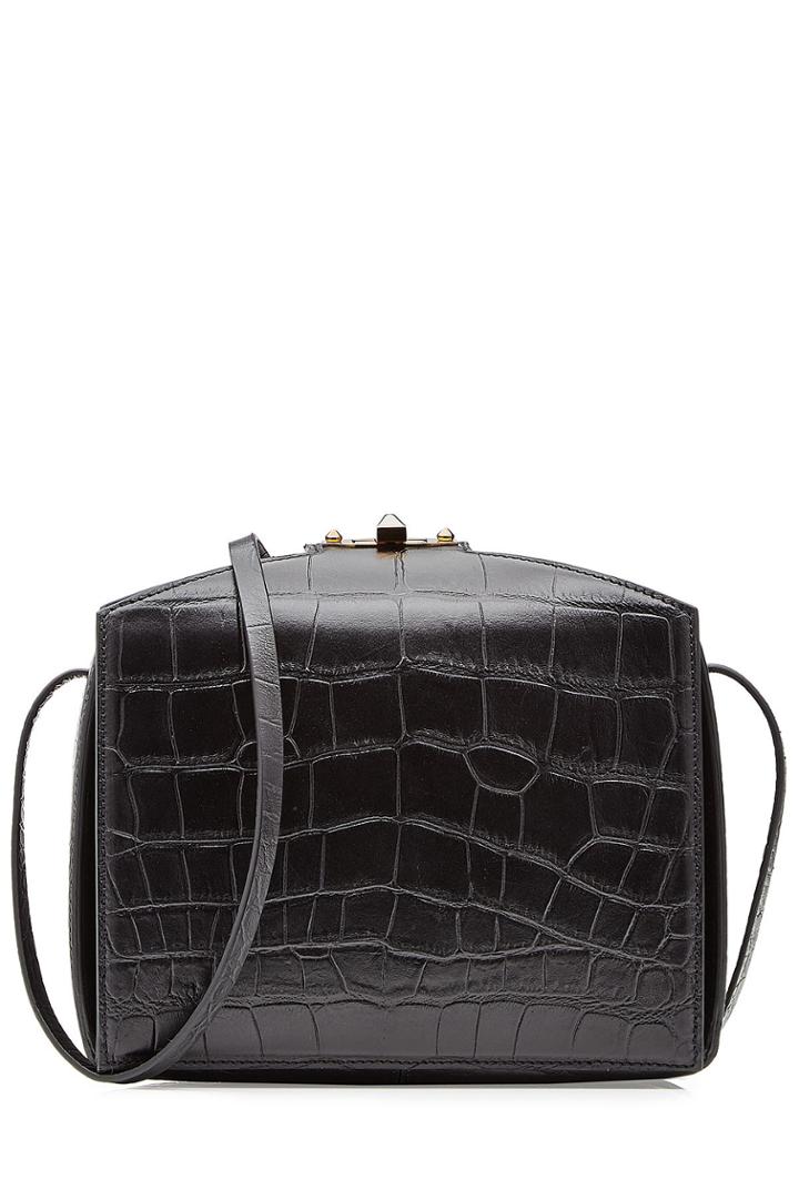 Alexander Mcqueen Alexander Mcqueen Embossed Leather Shoulder Bag