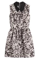 Mcq Alexander Mcqueen Mcq Alexander Mcqueen Party Dress With Contrast Collar - Black