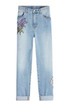 Alexander Mcqueen Alexander Mcqueen Embroidered Boyfriend Jeans