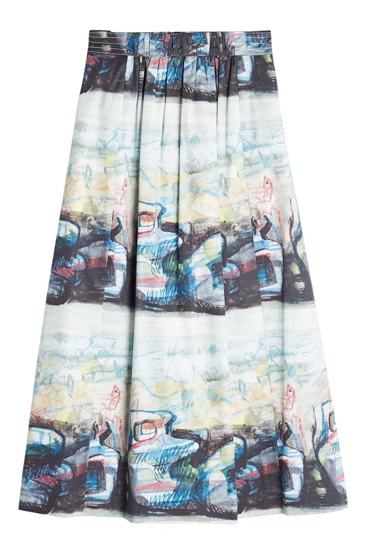 Burberry Burberry Kindle Printed Midi Skirt