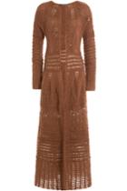 Alberta Ferretti Alberta Ferretti Long Cardigan With Mohair - Brown