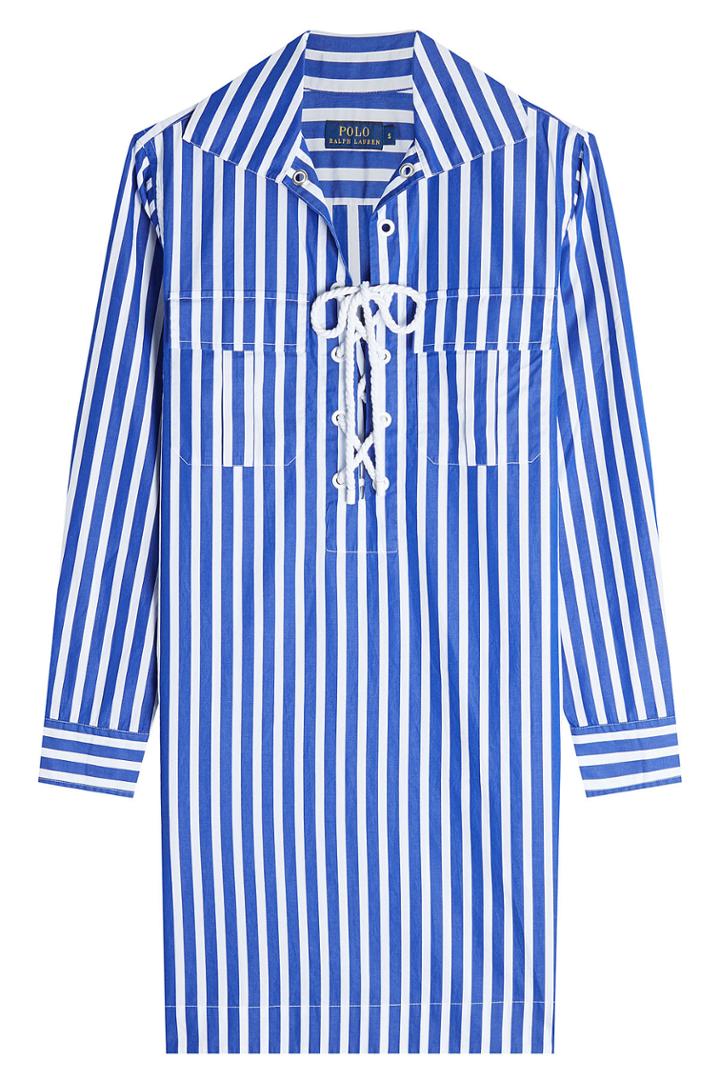 Polo Ralph Lauren Polo Ralph Lauren Cotton Lace-up Shirt Dress