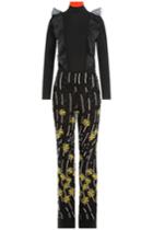 Giambattista Valli Giambattista Valli Embroidered Silk Jumpsuit - Black