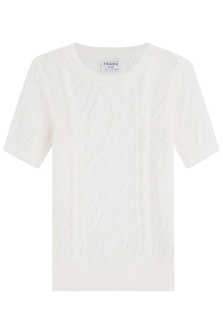 Frame Denim Frame Denim Linen Knit Top - White