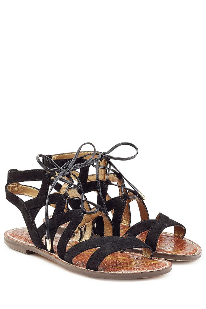 Sam Edelman Sam Edelman Lace Up Suede Sandals