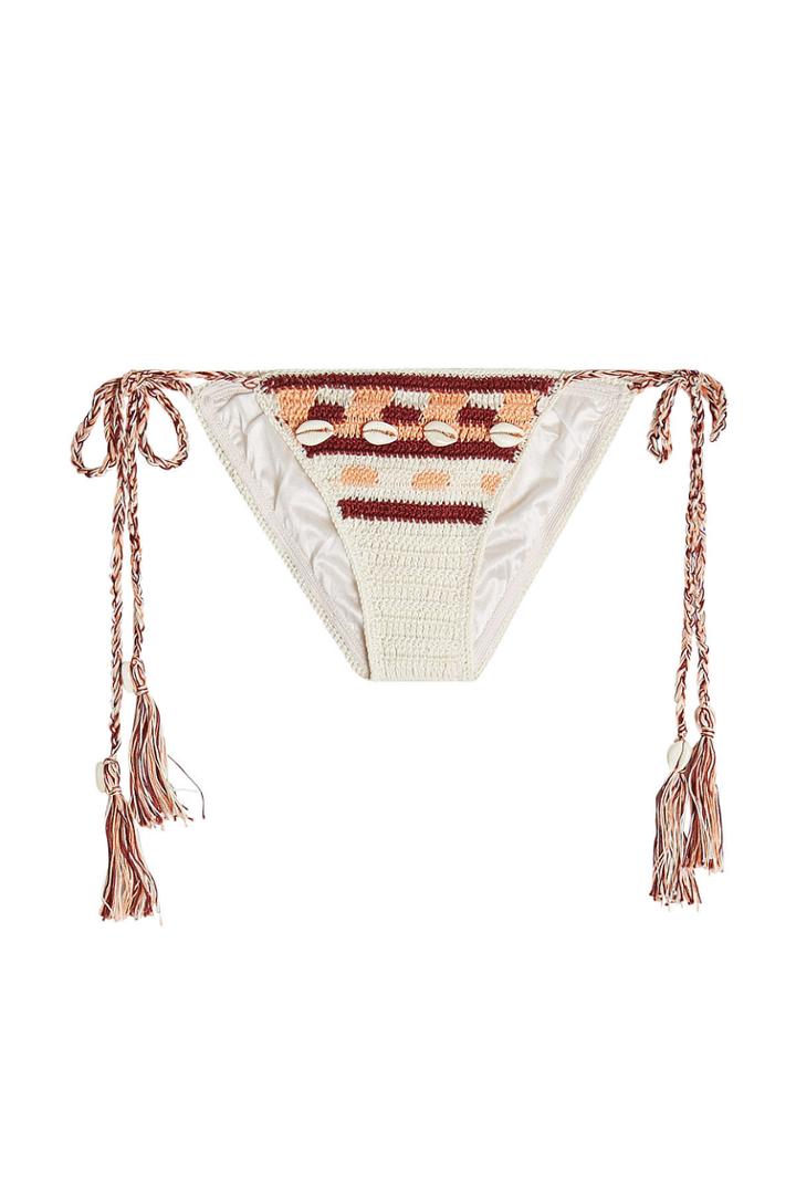 Anna Kosturova Anna Kosturova Embellished Crochet Bikini Bottoms