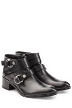 Mcq Alexander Mcqueen Mcq Alexander Mcqueen Leather Ridley Harness Ankle Boots - Black