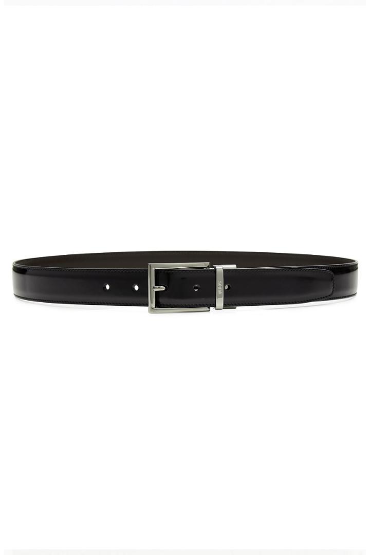 Tods Tods Leather And Suede Reversible Belt - Black