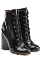 Marc Jacobs Marc Jacobs Patent Leather Ankle Boots - Black