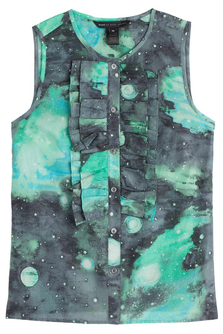 Marc By Marc Jacobs Marc By Marc Jacobs Stargazer Printed Cotton Blouse - Multicolor