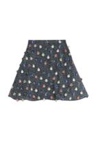 Marco De Vincenzo Marco De Vincenzo Embroidered Mouliné Skirt
