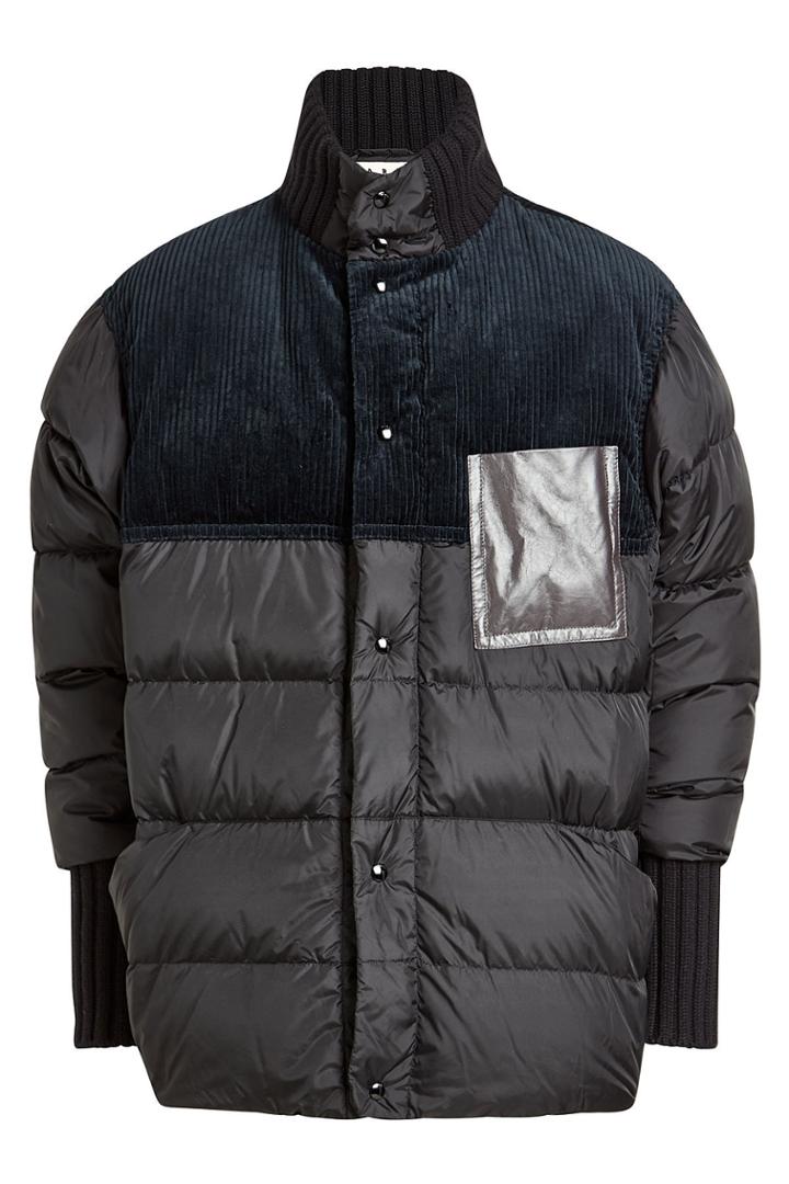 Marni Marni Quilted Jacket With Down Filling And Corduroy