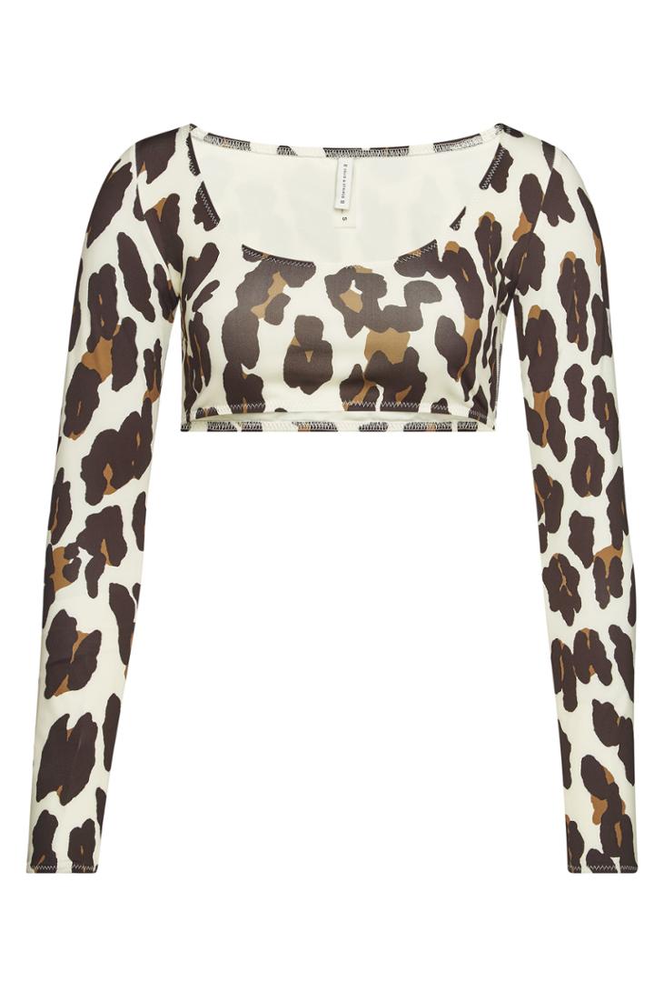 Solid & Striped Solid & Striped The Colette Animal Print Bikini Top