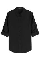 Steffen Schraut Steffen Schraut Gathered Sleeve Shirt - Black