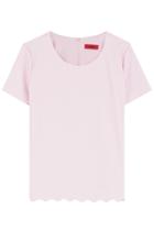 Hugo Hugo Top With Scalloped Hem - Magenta