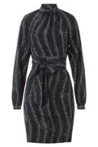 Vanessa Seward Vanessa Seward Star Print Silk Dress With High Neck