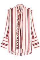 Maggie Marilyn Maggie Marilyn Let's Be Frank Striped Silk Blouse