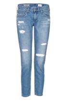 Adriano Goldschmied Adriano Goldschmied Distressed Cropped Jeans - Blue