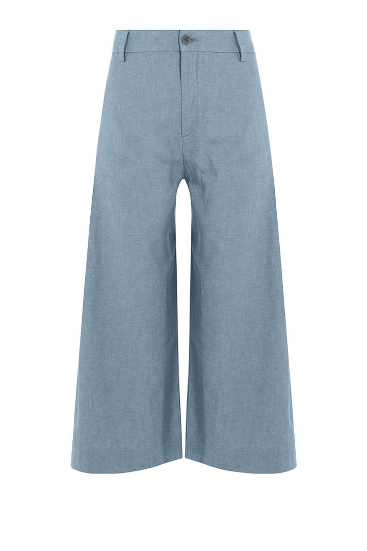 Seafarer Seafarer Cotton Wide Leg Culottes - Blue