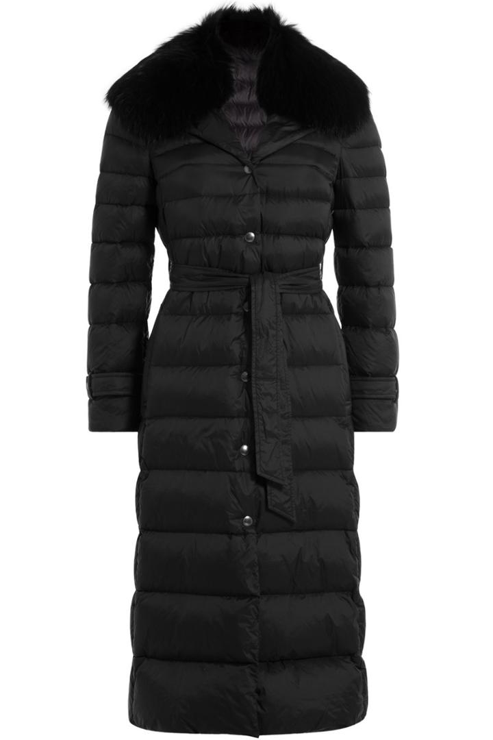 R.e.d. Valentino R.e.d. Valentino Down Coat With Fur-trimmed Collar