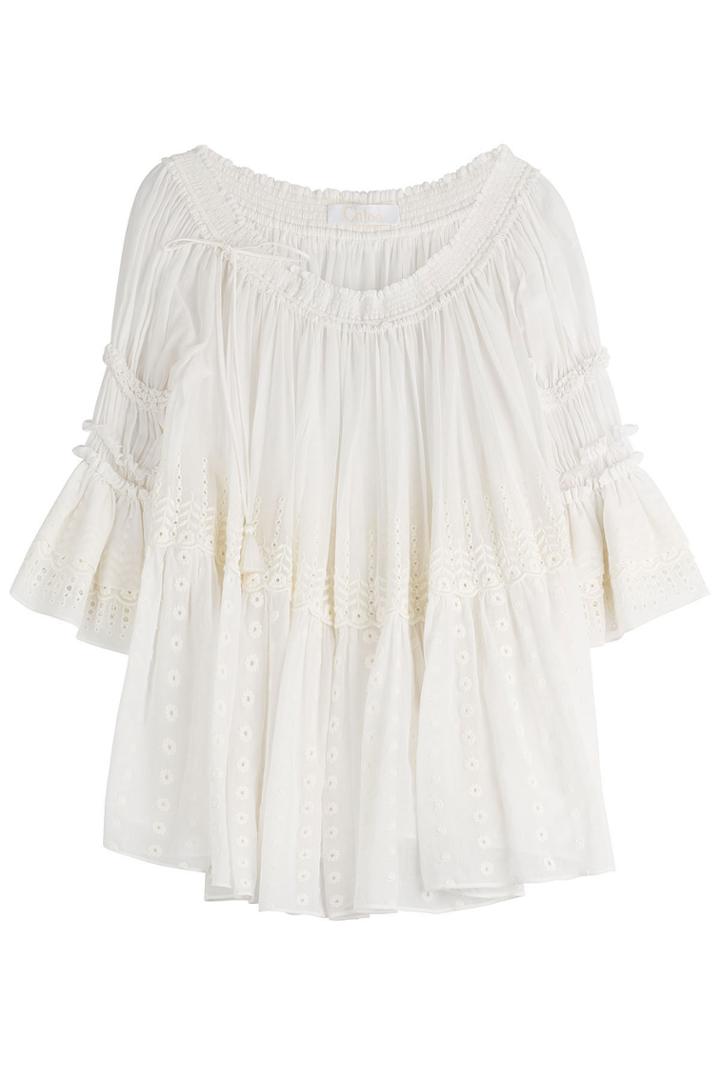 Chloé Chloé Cotton Peasant Blouse