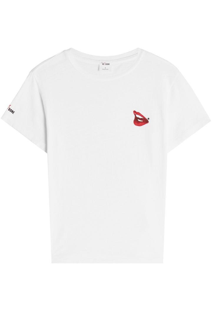 Re/done Re/done Cindy Crawford Cotton T-shirt