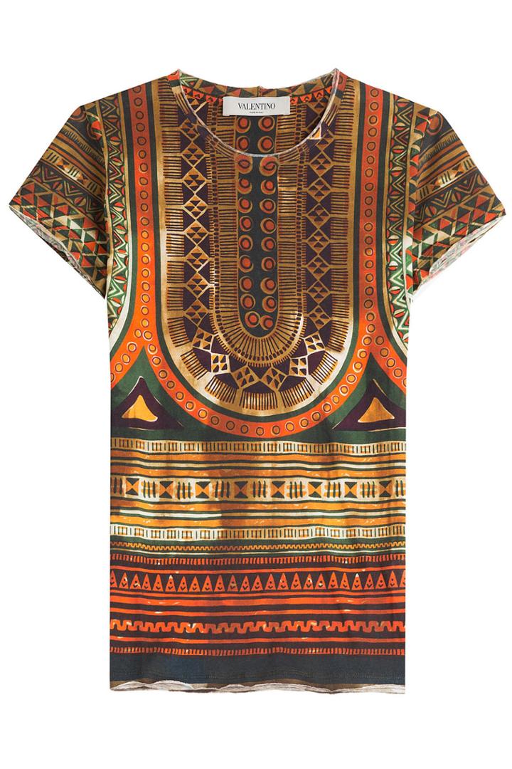 Valentino Valentino Printed Cotton T-shirt