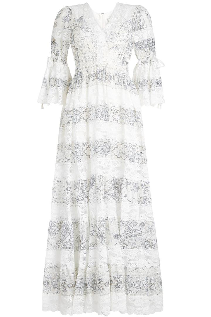 Etro Etro Printed Dress With Lace