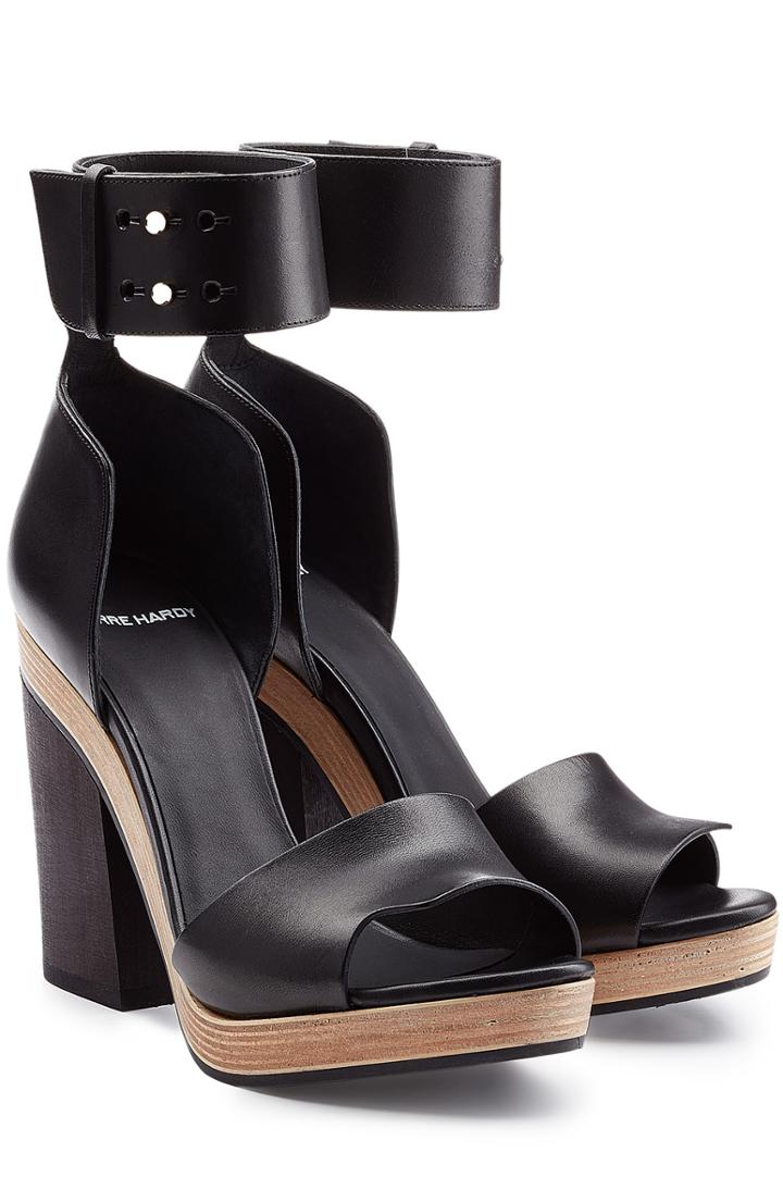 Pierre Hardy Leather Sandals With Block Heel