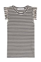 Golden Goose Golden Goose Striped Sleeveless Top With Ruffles