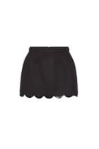 Red Valentino Red Valentino Wool Skort With Scalloped Hem