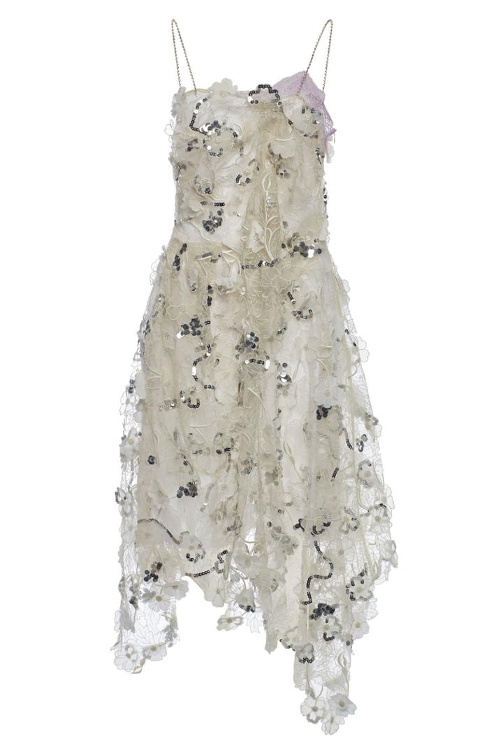 Preen By Thornton Bregazzi Preen By Thornton Bregazzi Tulip Embellished Silk Dress