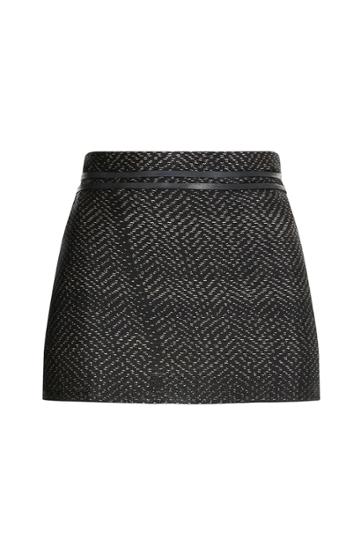 Hacienda Montaecristo Hacienda Montaecristo Woven Skirt With Leather