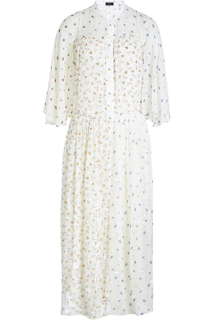 Joseph Joseph Mirrisso Embroidered Silk Dress