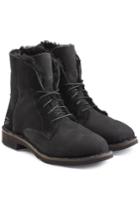 Ugg Australia Ugg Australia Quincy Suede Lace-up Boots With Shearling Lining