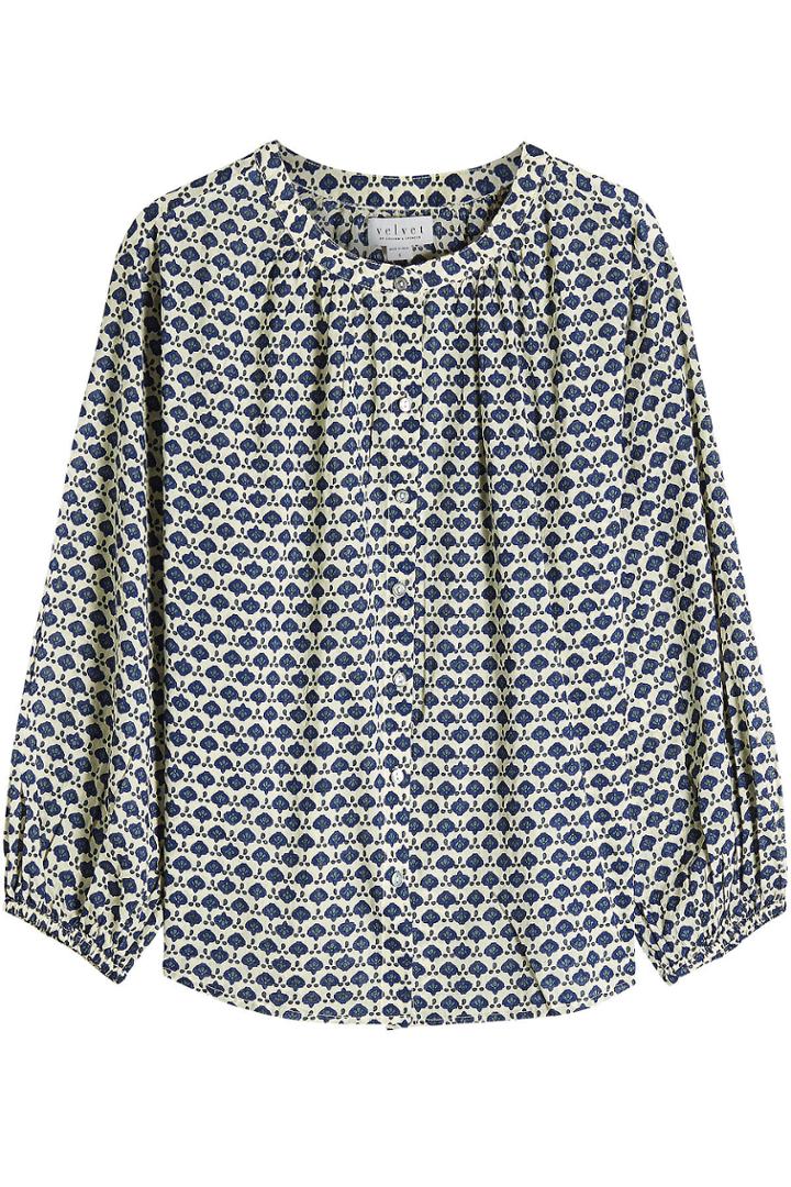 Velvet Velvet Catalan Printed Cotton Blouse