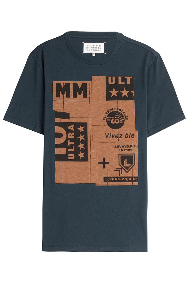 Maison Margiela Maison Margiela Printed Cotton T-shirt - Multicolored