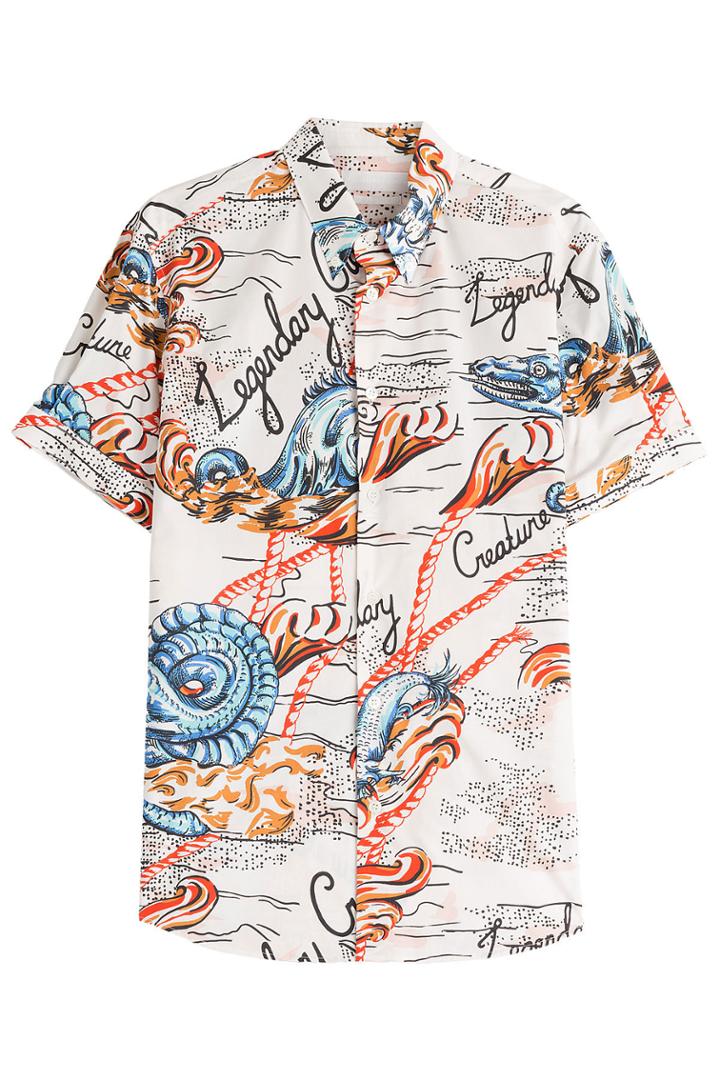 Alexander Mcqueen Alexander Mcqueen Printed Cotton Shirt